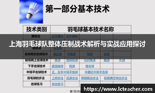 上海羽毛球队整体压制战术解析与实战应用探讨